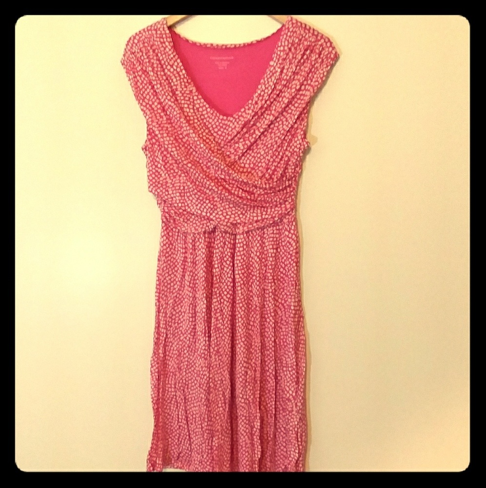 Crossover front dress